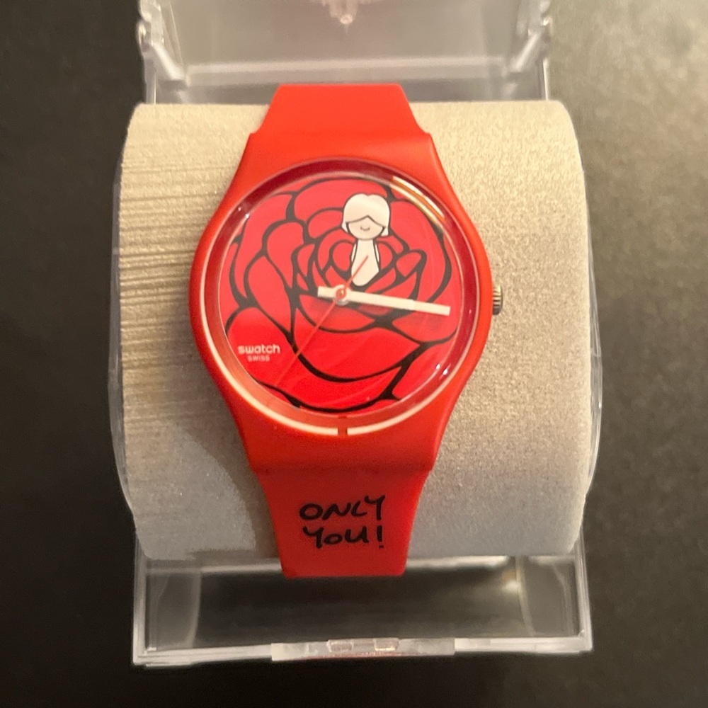 Swatch Watch GZ264 Red Rose Only You